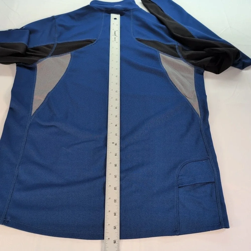 The North Face Flight Series Mens Medium 1/4 Zip Blue Black Pullover